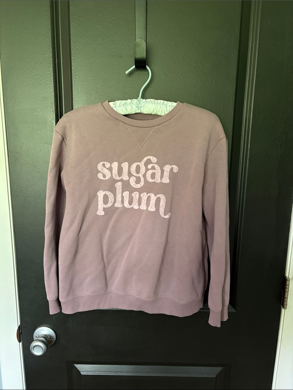 Little Co by Lauren Conrad purple sweatshirt size 12 Sugar Plum Christmas